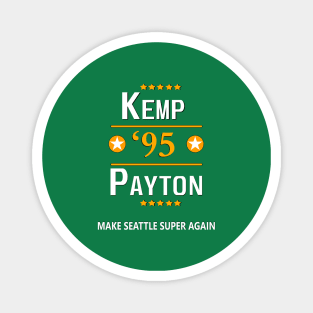 Seattle Supersonics Payton Kemp NBA Shirt Sonics Jersey Washington WA Retro Magnet